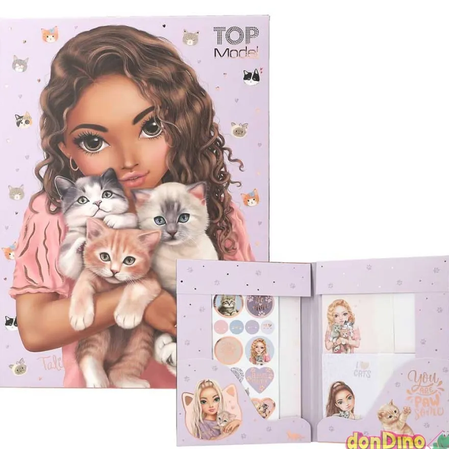 Set de cartas cat love top model