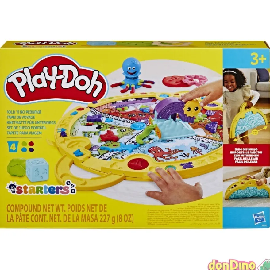 Set de juego portatil play-doh c/4 botes
