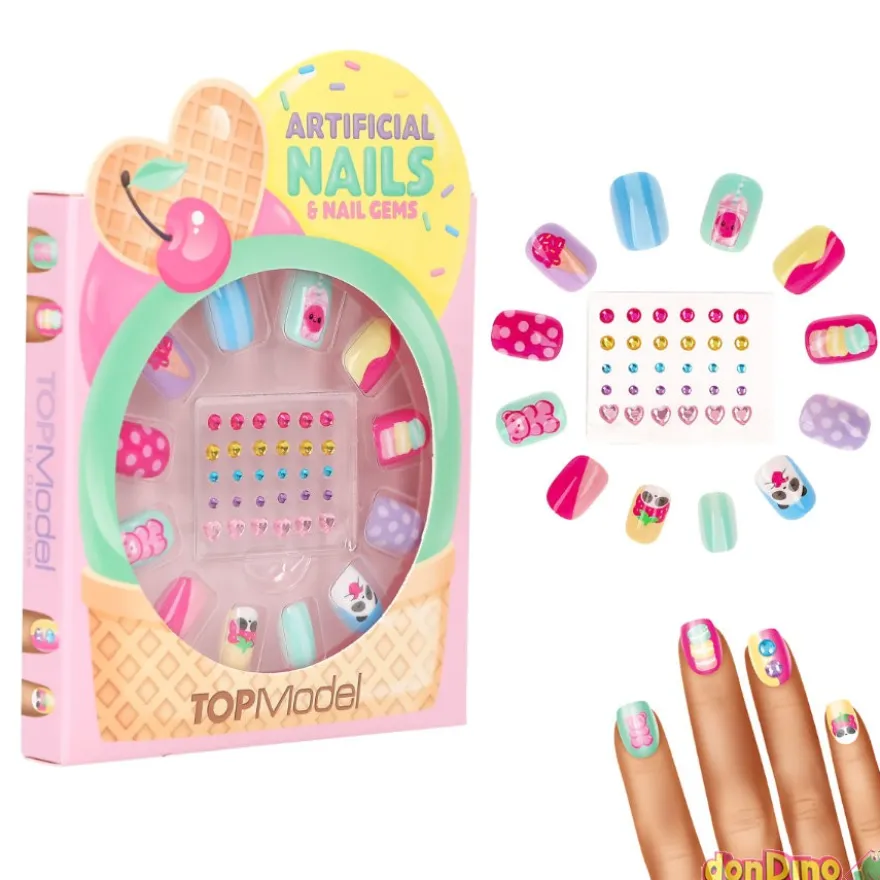 Set de uñas postizas top model
