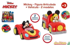 Set de vehiculo y figura mickey