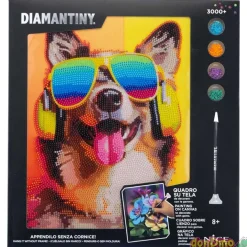 Set diamantiny animales en lienzo cuadro sobre lienzo