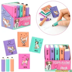 Set goma de borrar mini top model