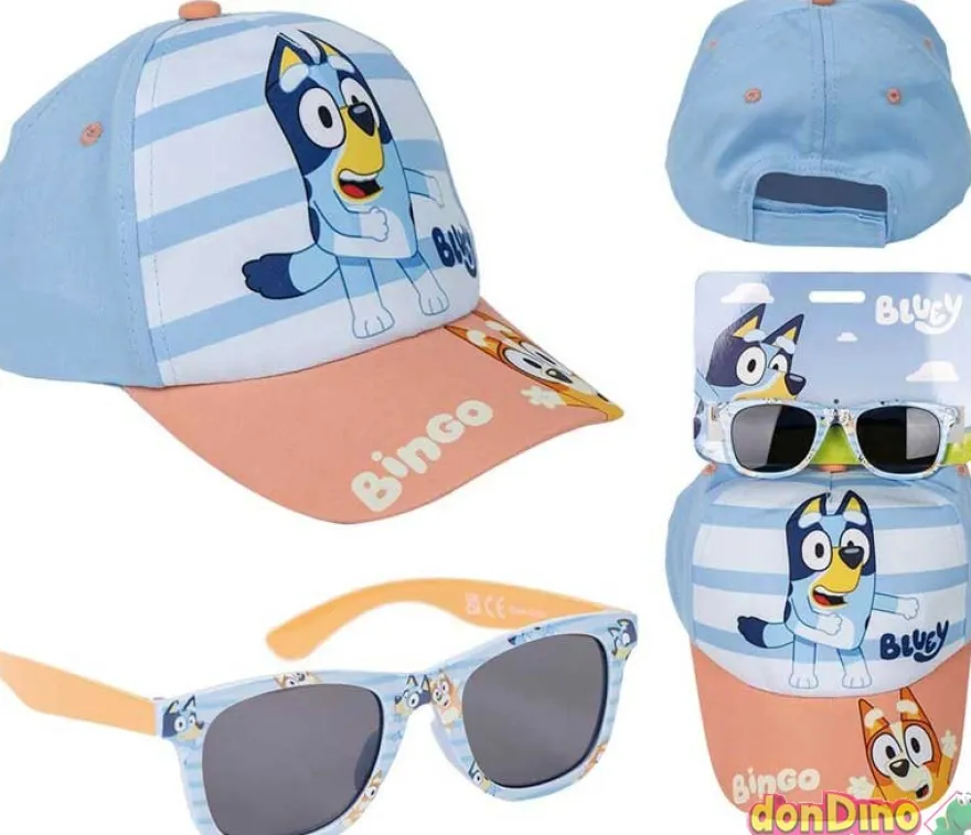 Set gorra y gafas de sol bluey