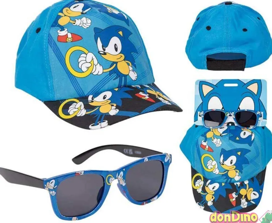Set gorra y gafas de sol sonic