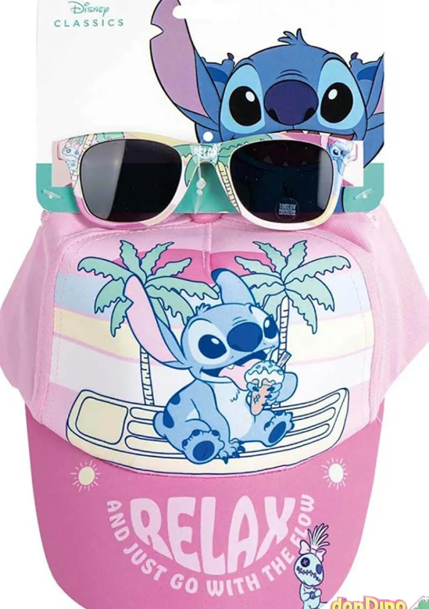 Set gorra y gafas sol stitch relax