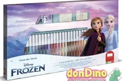 Set para colorear con sellos frozen 36 rotuladores lavables,1 album,3 sellos,1 tampo