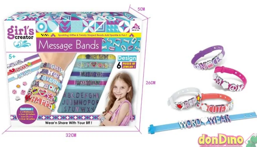 Set pulseras con mensaje