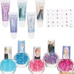 Set uñas con stickers frozen disney con aroma