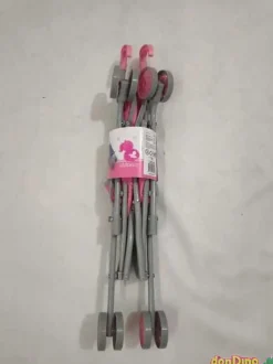 Silla muñeca plegable ruedas giratorias, 4 modelos surtidos