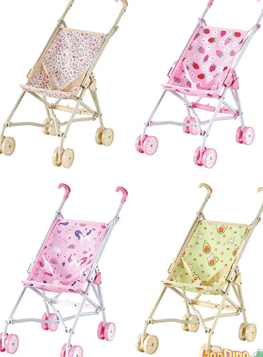 Silla muñeca plegable ruedas giratorias, 4 modelos surtidos