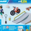 Snowboarder con rampa playmobil my life - 17 pzas.