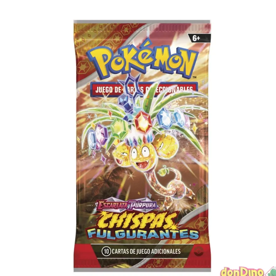 Sobre 10 cartas pokemon chispas fulgurantes. escarlata y púrpura - aleatorio