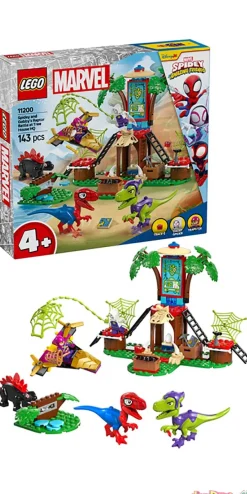 Spidey&gobby:batalla raptores lego marvel - 143 pzas.