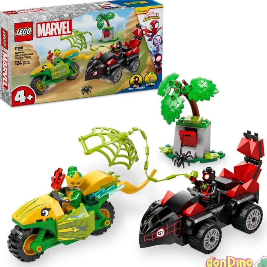 Spin y Electro Duelo Vehículos Lego Spidey Marvel 124 pzas.