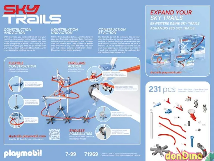 Starter kit sky trails playmobil 231 pzas.