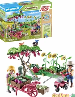 Starter pack huerto playmobil count country - 91 pzas.