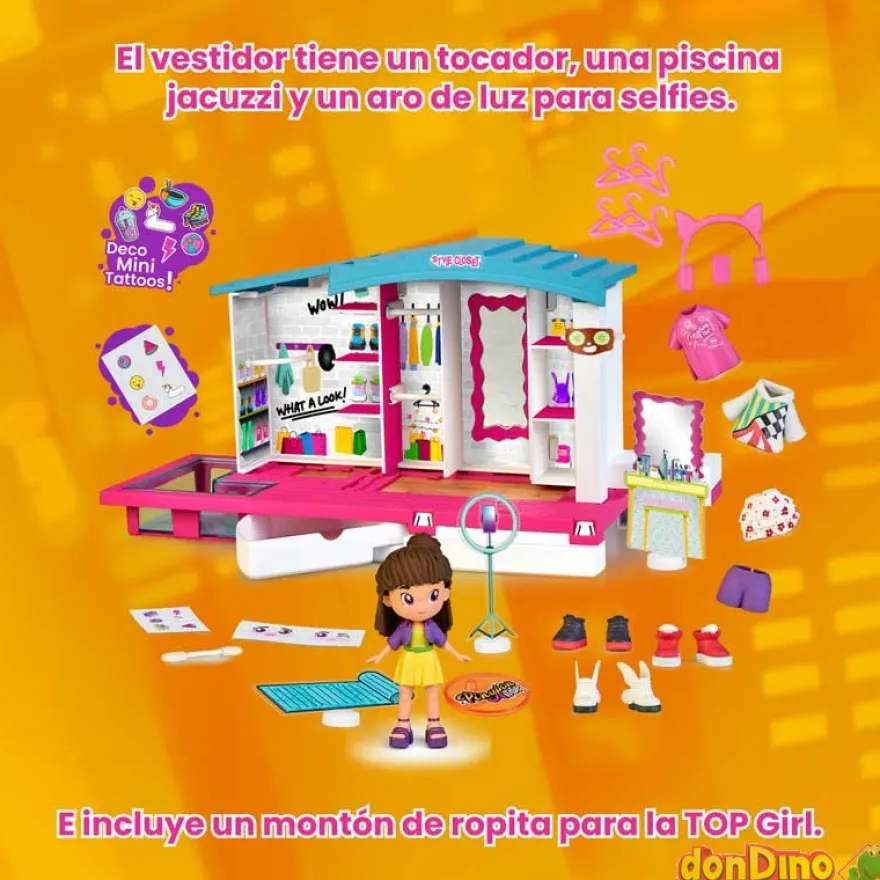 Style closet pinypon top deco mini tattoos