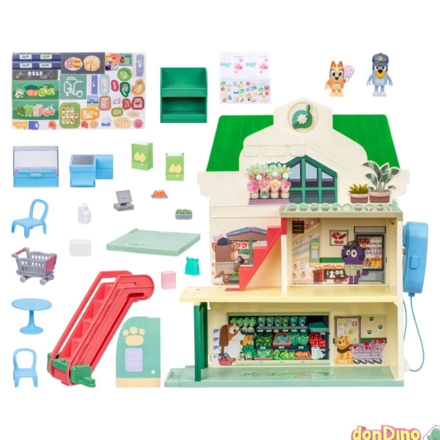 Supermercado de bluey 15 pzas. 24 sonidos - con bluey y bingo