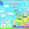 Superpack 4 en 1 peppa pig duos, asocio, 2 puzzles 25 pzas.
