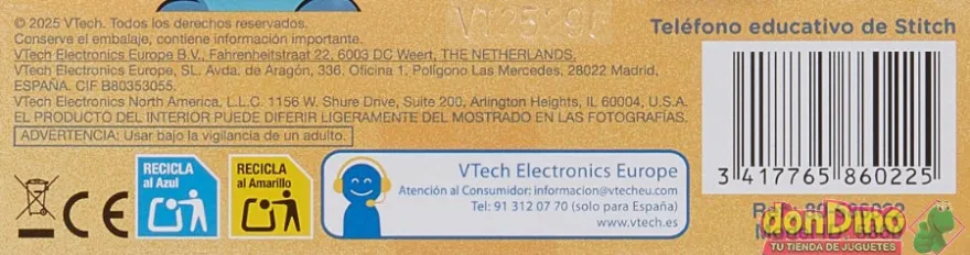 Telefono educativo stitch disney