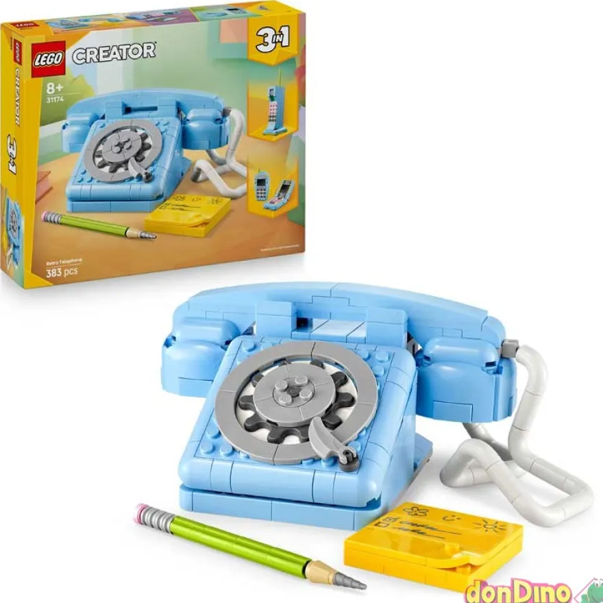 Telefono retro lego creator 3 en 1 383 pzas.