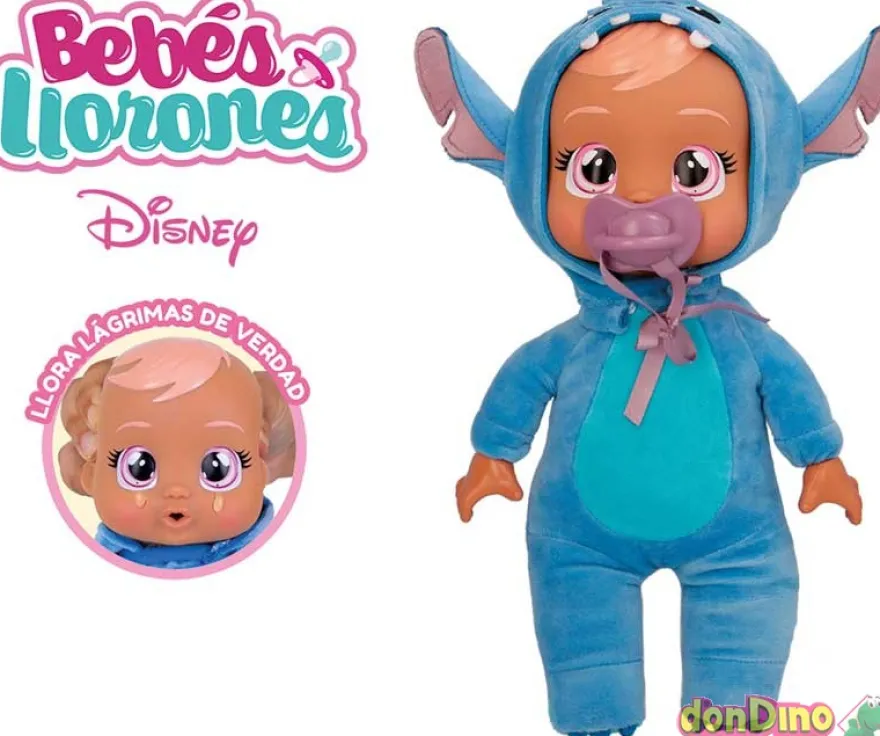 Tiny cuddles bebes llorones stitch disney