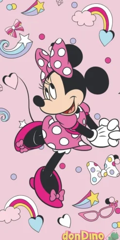 Toalla playa minnie mouse 70x140 cm 100% polyester