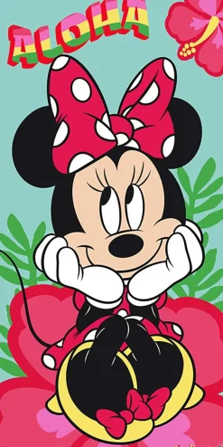 Toalla playa minnie mouse 70x140 cm 100% polyester