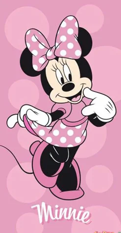 Toalla playa minnie 70x140 cm. 100% poliester
