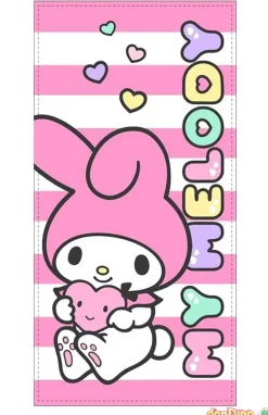Toalla playa my melody 70x140 cm. hello kitty and friends - 100% poliester