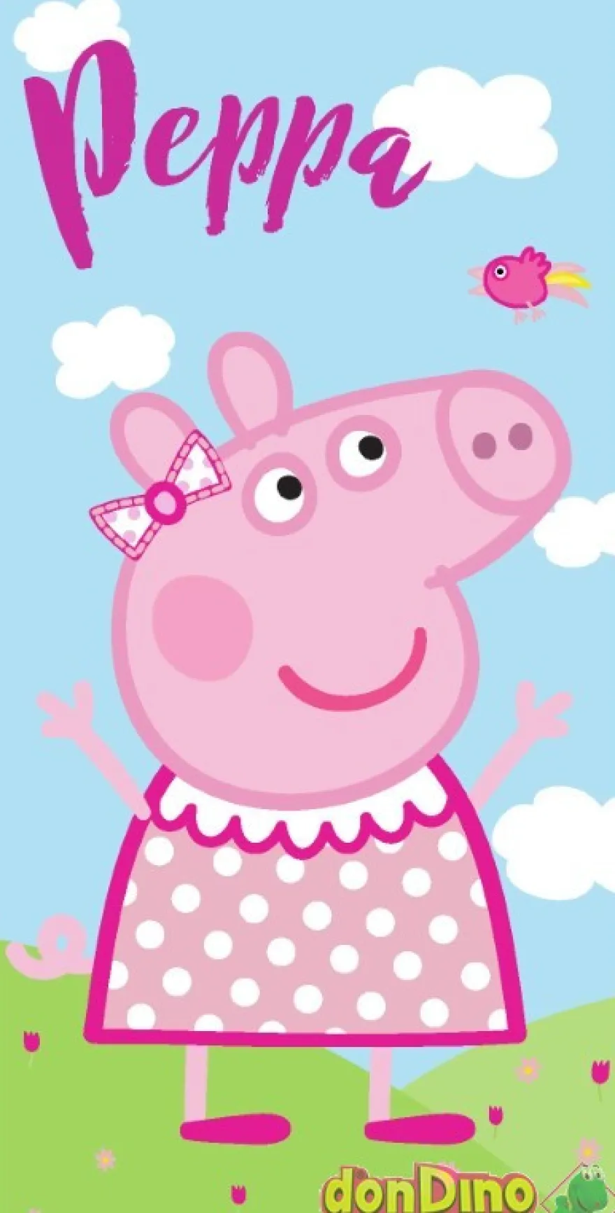 Toalla playa peppa pig 70x140 cm. 100% polyester
