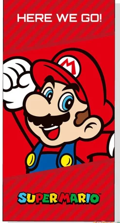 Toalla playa super mario 70x140 cm. 100% poliester