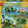 Tortuga con flor de nenufar lego creator 3 en 1 - 124 pzas.