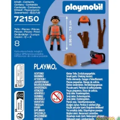 Trabajador forestal con motosierra playmobil special plus - 8 pzas.