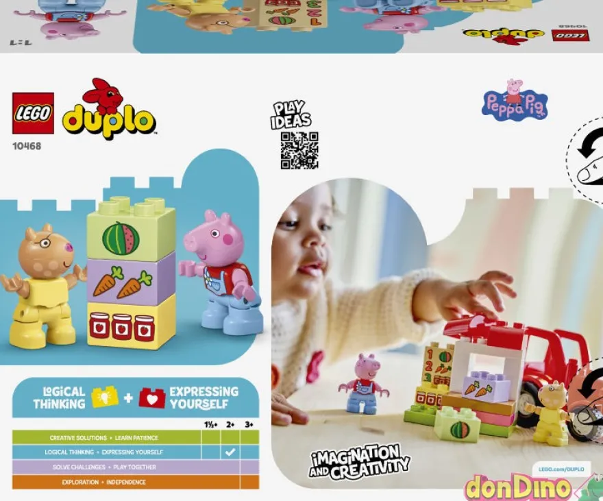 Tractor y mercado peppa pig lego duplo