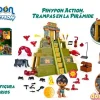 Trampas en piramide pinypon action c/1 figura y 20 accesorios