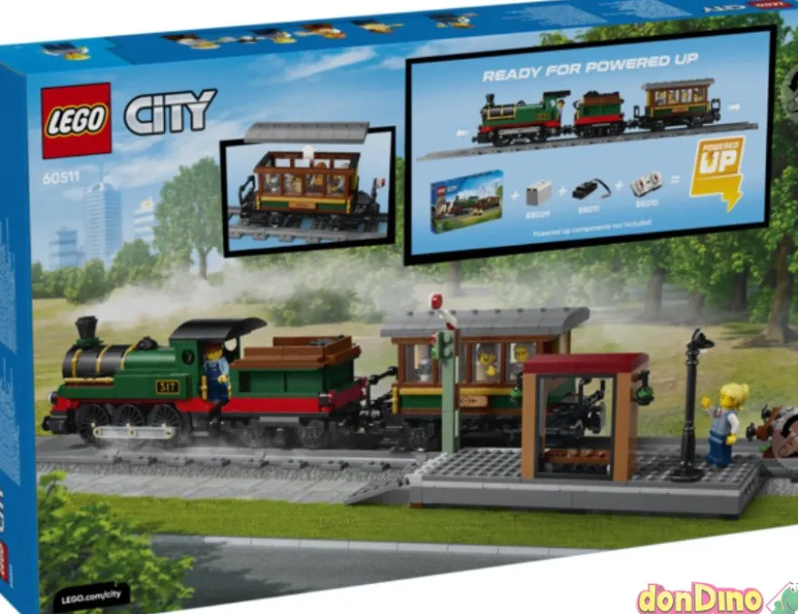Tren de vapor clasico lego city