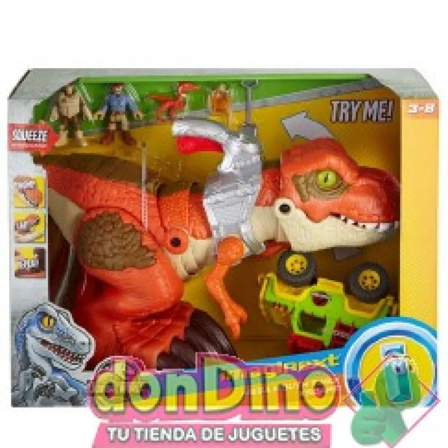 T-rex megamandibulas fuga imaginext jurassic world