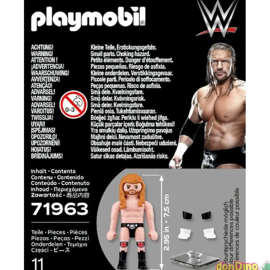 Triple h wwe playmobil 12 pzas.