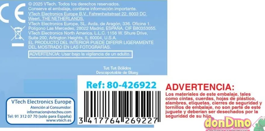 Tut tut bolidos bluey surtidos luz y sonido