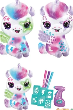 Unicornio cosmic airbrush plush con luz