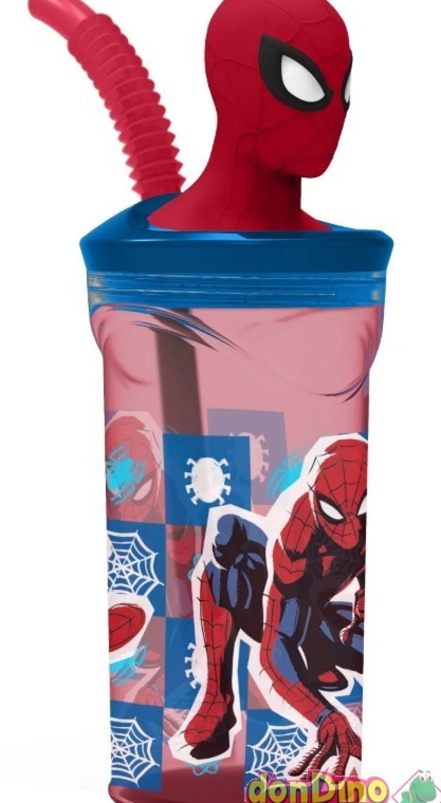Vaso figurita 3d spider-man cañita
