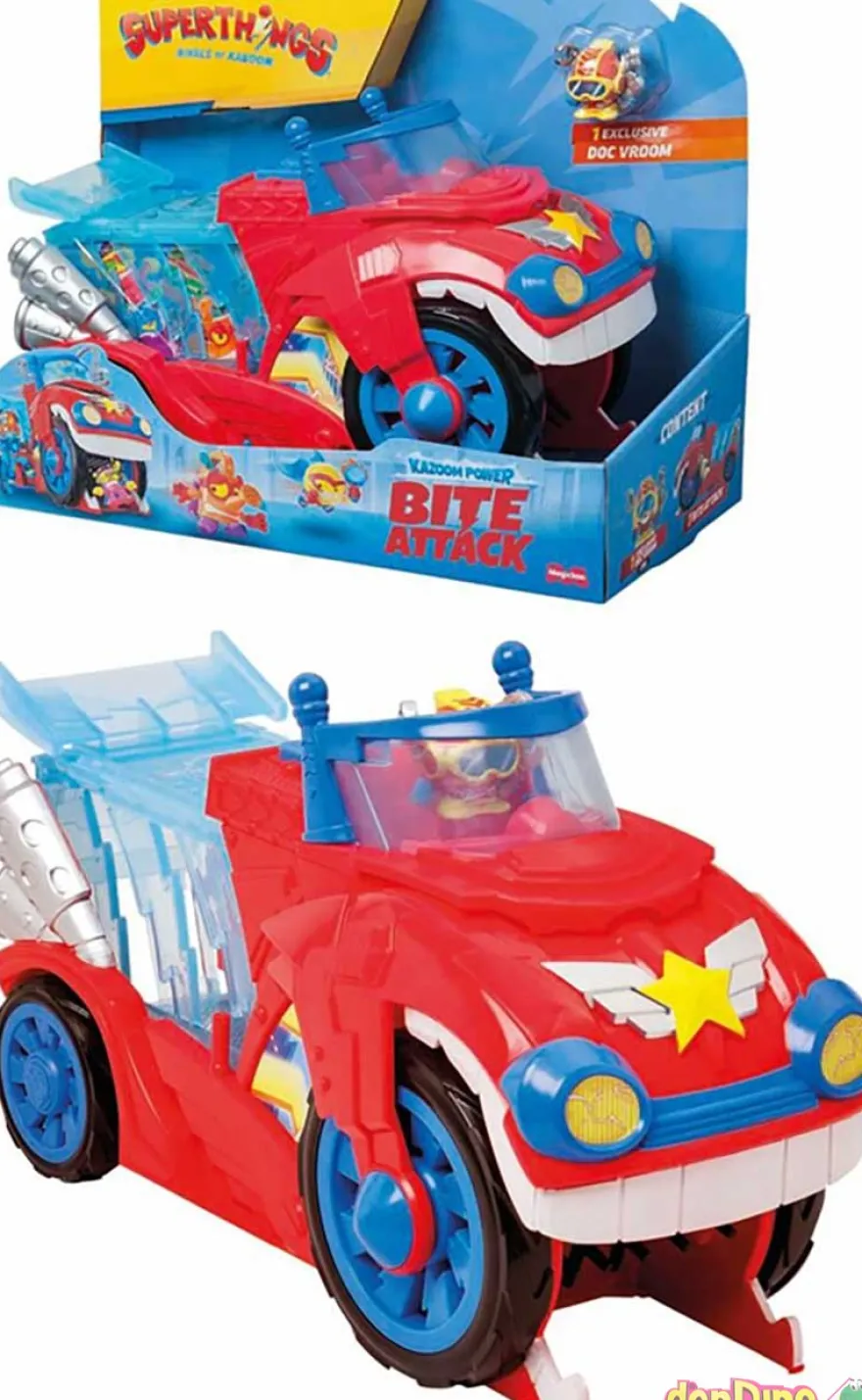 Vehiculo bite attack superthings kazoom power - con doc vroom