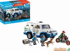 Vehiculo blindado policia playmobil act!on heroes - 66 pzas.