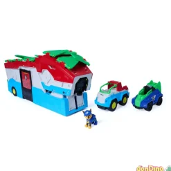 Vehiculo centro de mando dino patrulla canina: dino película - con 2 vehículos
