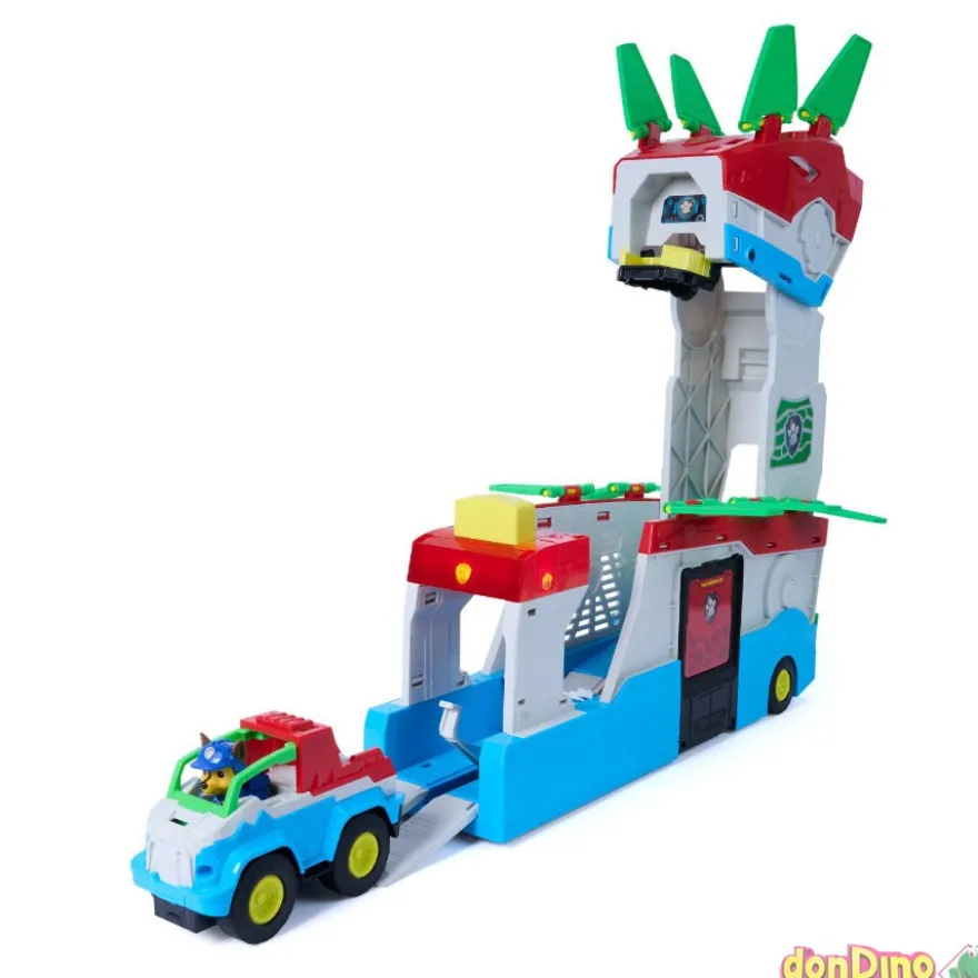 Vehiculo centro de mando dino patrulla canina: dino película - con 2 vehículos