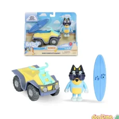 Vehiculo con figura bluey