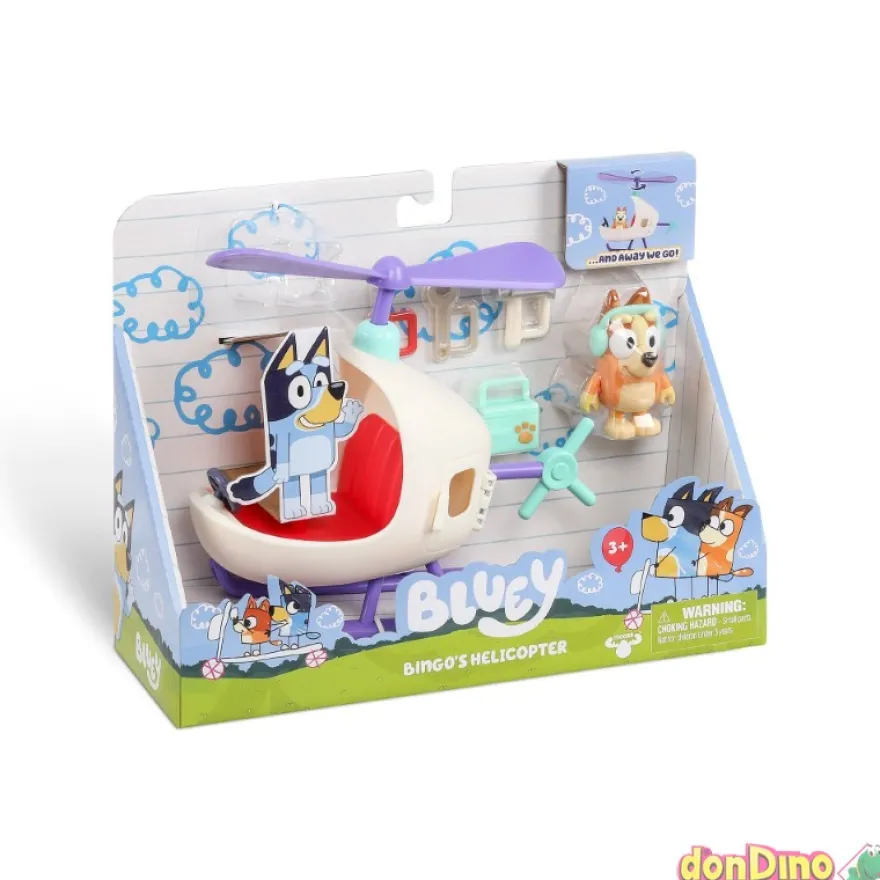 Vehiculo con figura bluey