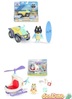 Vehiculo con figura bluey