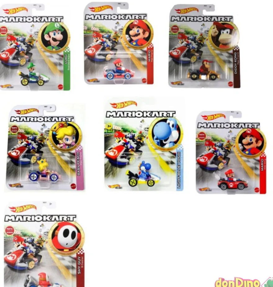 Vehiculo mario kart hot wheels surtidos